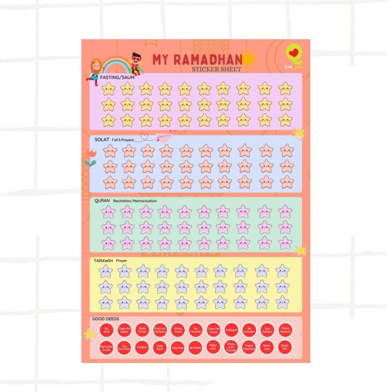 ramadan chart sticker